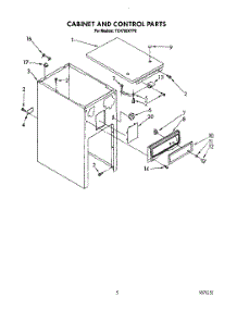 05 - Cabinet And Control parts for Whirlpool Compactor TC4700XYP0 from AppliancePartsPros.com
