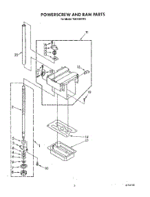 03 - Powerscrew And Ram parts for Whirlpool Compactor TU8100XTP3 from AppliancePartsPros.com