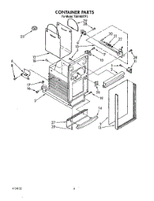 04 - Container parts for Whirlpool Compactor TU8100XTP3 from AppliancePartsPros.com