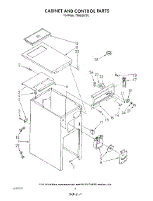 04 - Cabinet And Control parts for Whirlpool Compactor TF8600XTP2 from AppliancePartsPros.com