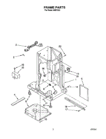 02 - Frame parts for Whirlpool Compactor AMB7552 from AppliancePartsPros.com