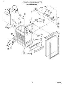 04 - Container parts for Whirlpool Compactor AMB7552 from AppliancePartsPros.com