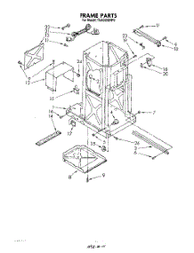 02 - Frame parts for Whirlpool Compactor TU4000XRP0 from AppliancePartsPros.com