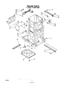 02 - Frame parts for Whirlpool Compactor TU4000XMP0 from AppliancePartsPros.com