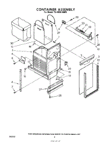 04 - Container Assembly parts for Whirlpool Compactor TU4000XMP0 from AppliancePartsPros.com