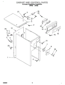 03 - Cabinet And Control parts for Whirlpool Compactor TC900QPDQ0 from AppliancePartsPros.com