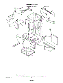 02 - Frame parts for Whirlpool Compactor TU4100XTP1 from AppliancePartsPros.com