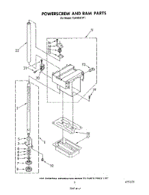 03 - Powerscrew And Ram parts for Whirlpool Compactor TU4100XTP1 from AppliancePartsPros.com