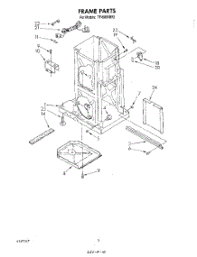 02 - Frame parts for Whirlpool Compactor TF4500XRP2 from AppliancePartsPros.com