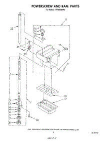 03 - Powerscrew And Ram parts for Whirlpool Compactor TF4500XRP2 from AppliancePartsPros.com