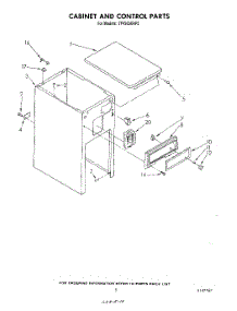 05 - Cabinet And Control parts for Whirlpool Compactor TF4500XRP2 from AppliancePartsPros.com