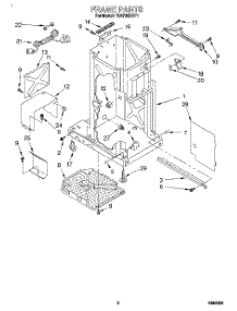02 - Frame parts for Whirlpool Compactor TU4700XBP1 from AppliancePartsPros.com