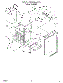 05 - Container parts for Whirlpool Compactor TU4700XBP1 from AppliancePartsPros.com