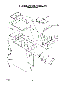 04 - Cabinet And Control parts for Whirlpool Compactor TC8700XYP0 from AppliancePartsPros.com