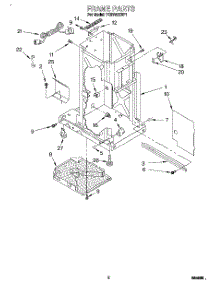 02 - Frame parts for Whirlpool Compactor TC8750XBP1 from AppliancePartsPros.com