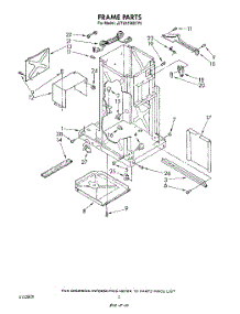02 - Frame parts for Whirlpool Compactor JJTU8100XTP0 from AppliancePartsPros.com
