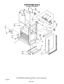 04 - Container parts for Whirlpool Compactor JJTU8100XTP0 from AppliancePartsPros.com