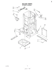 02 - Frame parts for Whirlpool Compactor TF4500XRP1 from AppliancePartsPros.com