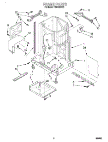 02 - Frame parts for Whirlpool Compactor TU4700XXP2 from AppliancePartsPros.com