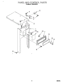 04 - Panel And Control parts for Whirlpool Compactor TU4700XXP2 from AppliancePartsPros.com