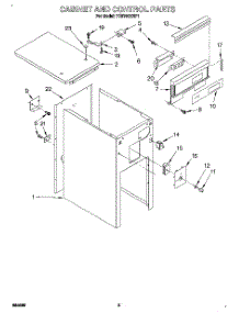 05 - Cabinet And Control parts for Whirlpool Compactor TC8750XBP1 from AppliancePartsPros.com