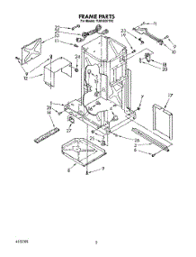 02 - Frame parts for Whirlpool Compactor TU8100XTP2 from AppliancePartsPros.com