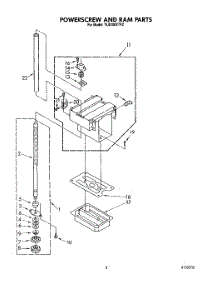 03 - Powerscrew And Ram parts for Whirlpool Compactor TU8100XTP2 from AppliancePartsPros.com