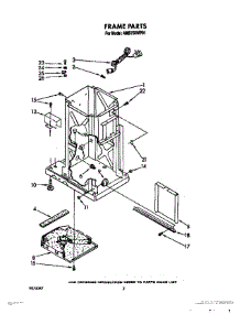 02 - Frame parts for Whirlpool Compactor AMB750WP01 from AppliancePartsPros.com