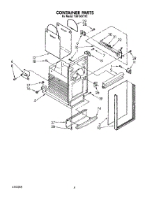04 - Container parts for Whirlpool Compactor TU8100XTP2 from AppliancePartsPros.com