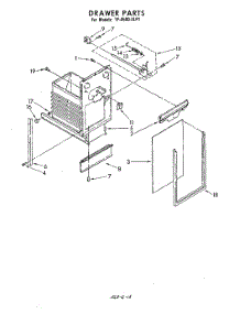 04 - Drawer parts for Whirlpool Compactor TF4500XLP1 from AppliancePartsPros.com