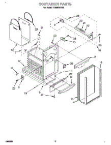 04 - Container parts for Whirlpool Compactor TU800SPDB0 from AppliancePartsPros.com