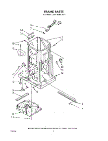 02 - Frame parts for Whirlpool Compactor JJTF8500XLP1 from AppliancePartsPros.com