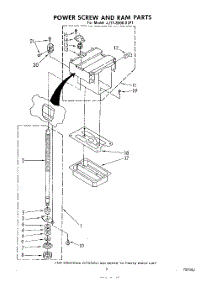 03 - Power Screw And Ram parts for Whirlpool Compactor JJTF8500XLP1 from AppliancePartsPros.com