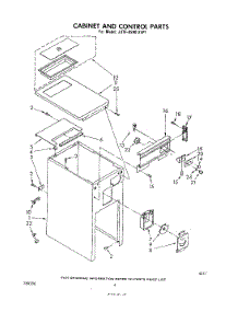 04 - Cabinet And Control parts for Whirlpool Compactor JJTF8500XLP1 from AppliancePartsPros.com