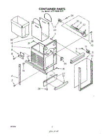05 - Container parts for Whirlpool Compactor JJTF8500XLP1 from AppliancePartsPros.com