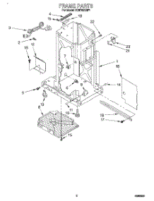 02 - Frame parts for Whirlpool Compactor TC8700XBP1 from AppliancePartsPros.com