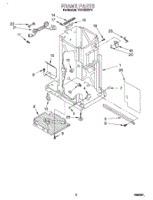 02 - Frame parts for Whirlpool Compactor TC4700XBP1 from AppliancePartsPros.com