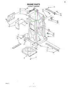 02 - Frame parts for Whirlpool Compactor TU8000XRP0 from AppliancePartsPros.com