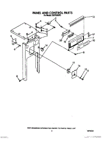 05 - Panel And Control parts for Whirlpool Compactor TU8750XXP0 from AppliancePartsPros.com