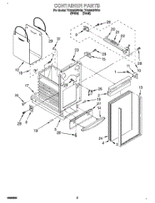 04 - Container parts for Whirlpool Compactor TC900QPDB0 from AppliancePartsPros.com