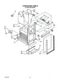 04 - Container parts for Whirlpool Compactor TU8150XTP2 from AppliancePartsPros.com