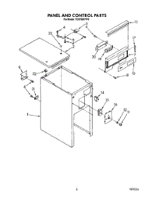 05 - Panel And Control parts for Whirlpool Compactor TC8750XYP0 from AppliancePartsPros.com