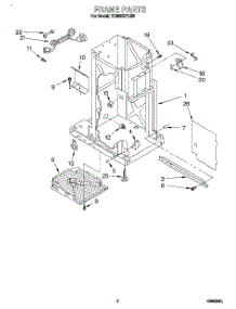02 - Frame parts for Whirlpool Compactor TC800SPDB0 from AppliancePartsPros.com