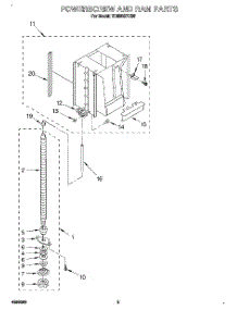 03 - Powerscrew And Ram parts for Whirlpool Compactor TC800SPDB0 from AppliancePartsPros.com