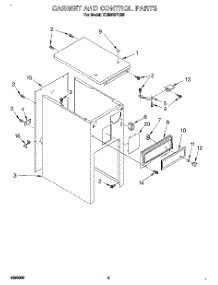 05 - Cabinet And Control parts for Whirlpool Compactor TC800SPDB0 from AppliancePartsPros.com