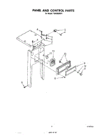 05 - Panel And Control parts for Whirlpool Compactor TU4000XRPE from AppliancePartsPros.com