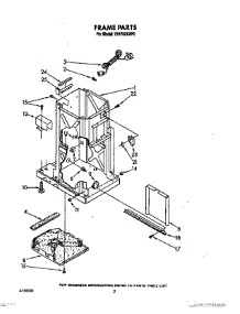02 - Frame parts for Whirlpool Compactor TF8700XXP0 from AppliancePartsPros.com