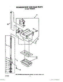 03 - Powerscrew And Ram parts for Whirlpool Compactor TF8700XXP0 from AppliancePartsPros.com
