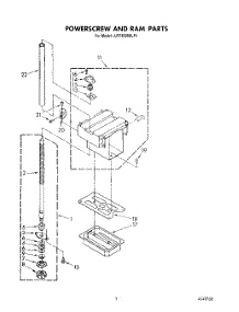 03 - Powerscrew And Ram parts for Whirlpool Compactor JJTF8500XLP4 from AppliancePartsPros.com