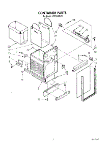 05 - Container parts for Whirlpool Compactor JJTF8500XLP4 from AppliancePartsPros.com